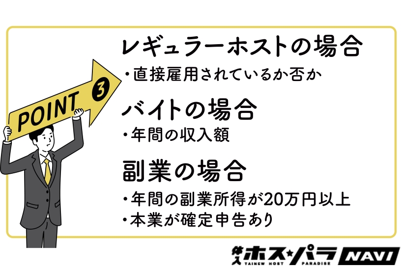 ホストって確定申告が必要？働き方別に紹介